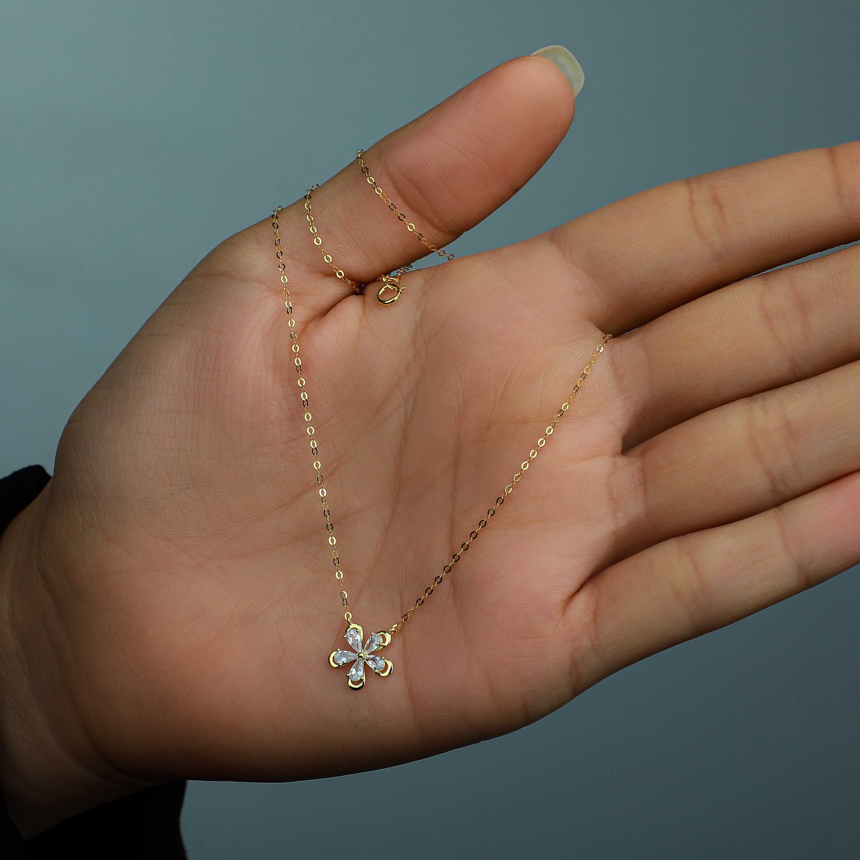 18 karat gold choker, made in Turkey - (H-0878)